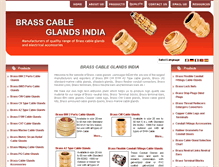 Tablet Screenshot of cable-glands-brass.com